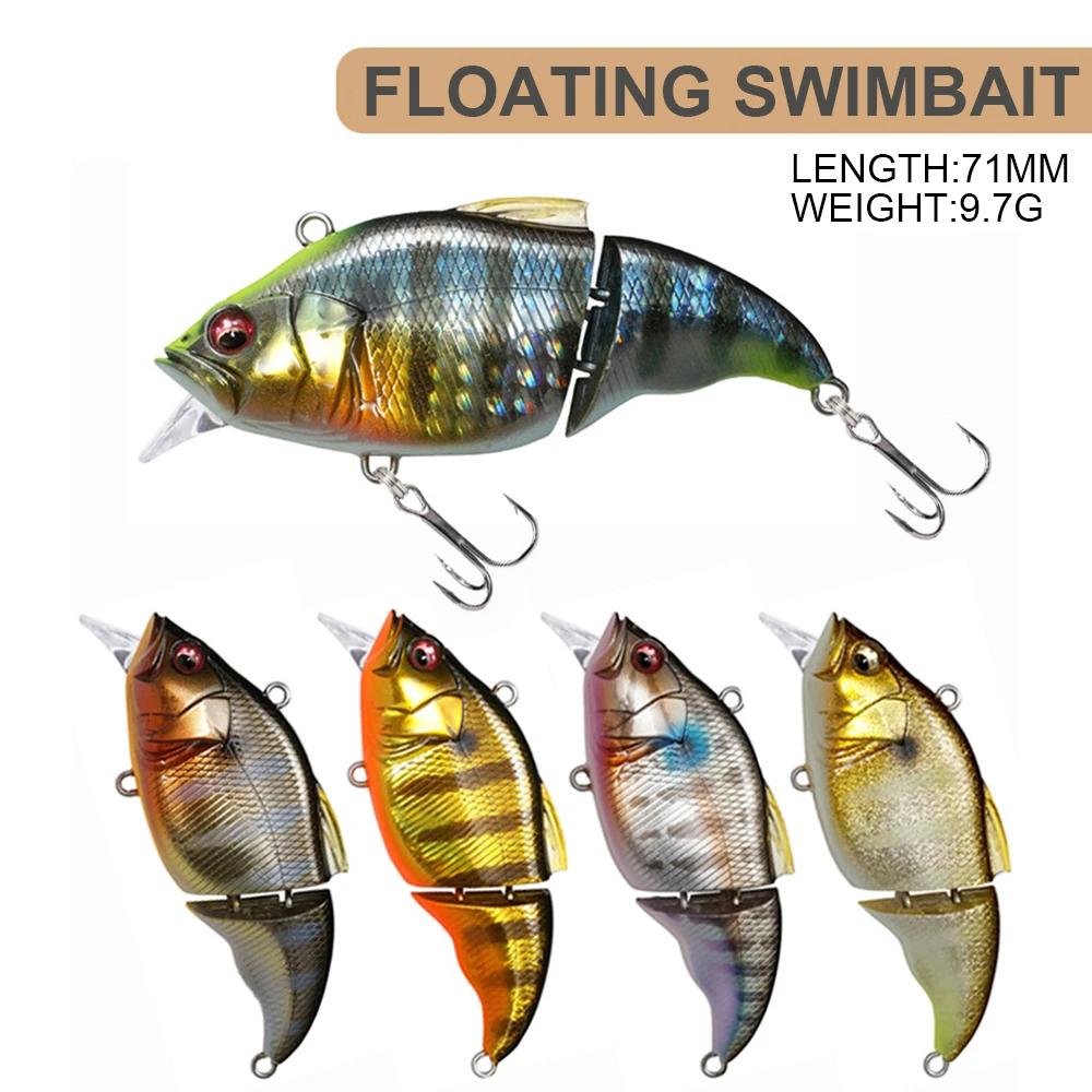 7.1 cm 9.7g leurres de pêche flottant Swimbait Wobbler artificiel dur appât Joint appât prédateur mé