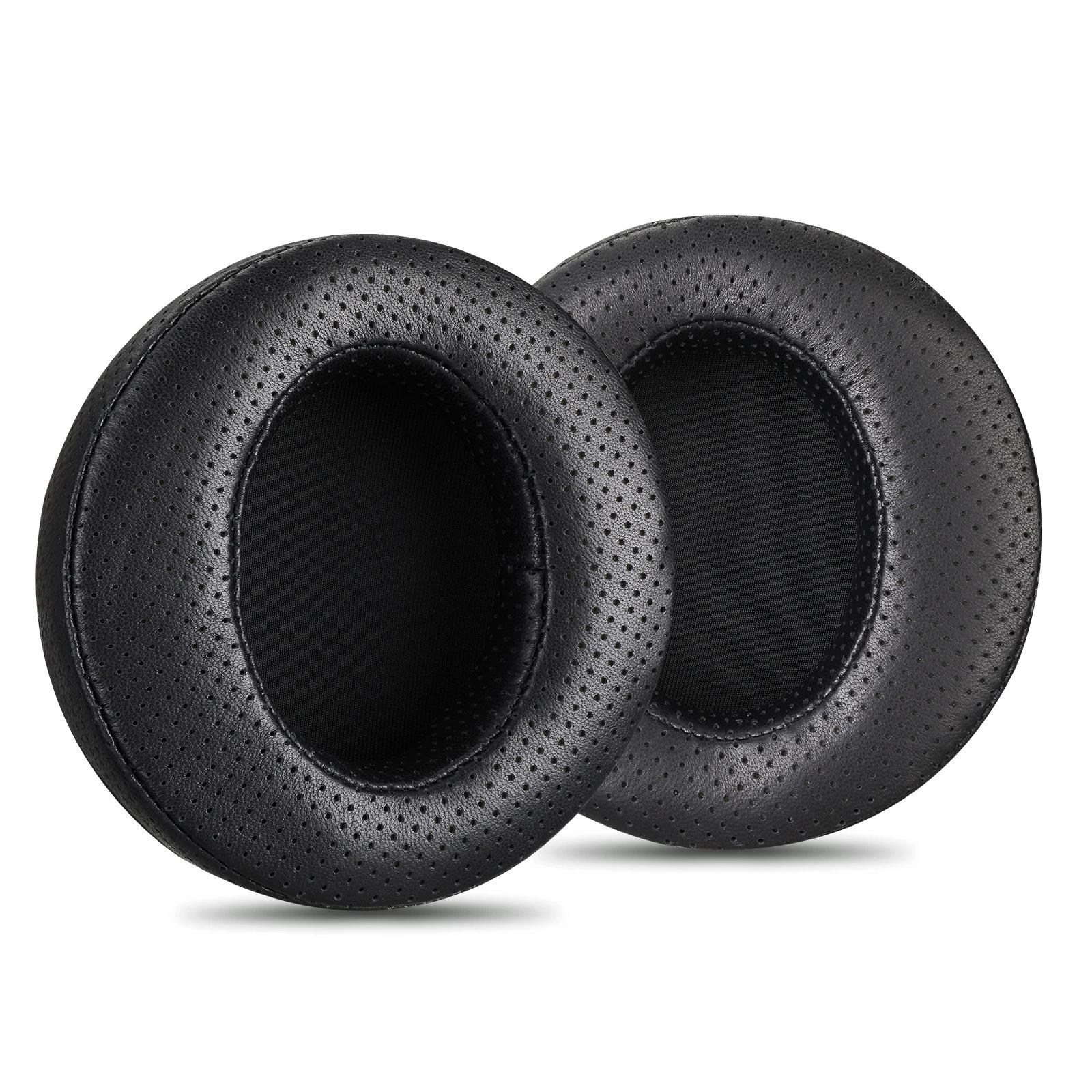 Coussinets d'oreille perforés en peau de mouton, 11cm, coudés, pour écouteurs Fostex TH-600 TH-900 D