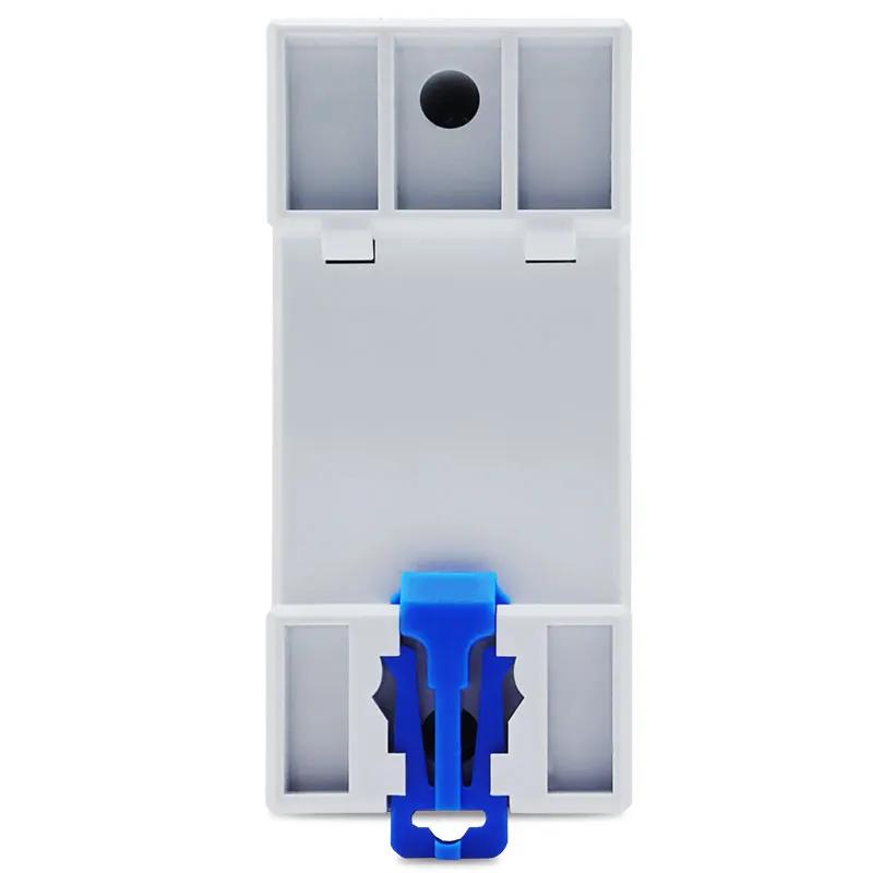 Compteur d'énergie électrique monophasé LCD KWH AC, Watt-heure numérique 220V 60A 50Hz, Rail Din éle