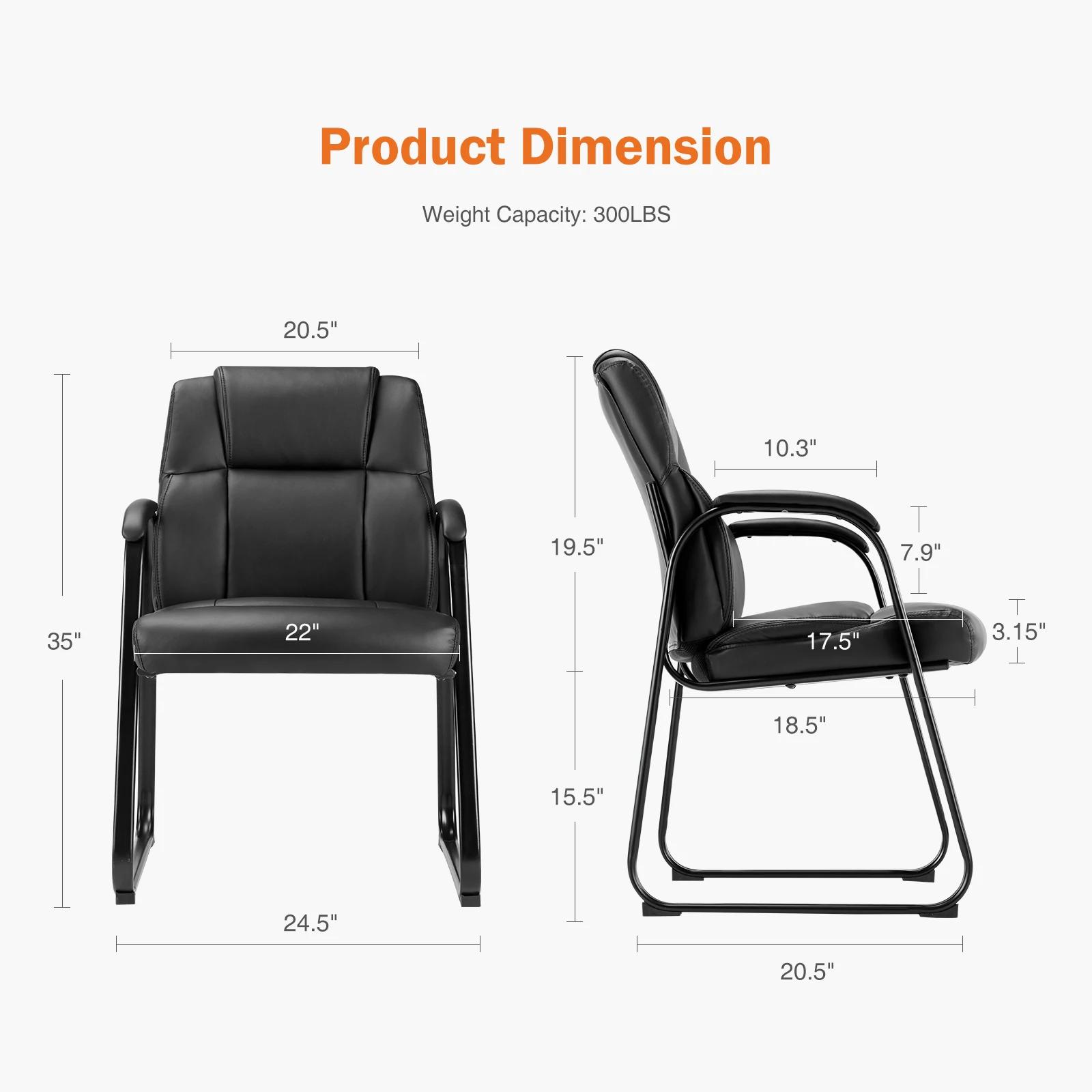 JHK dossier rembourré ergonomique salon chaise de jeu étanche en cuir PU siège de salle d'attente ép