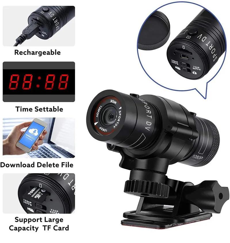 Caméra de casque de vélo de sport étanche, caméra de casque de vélo de course, haute résolution, obj