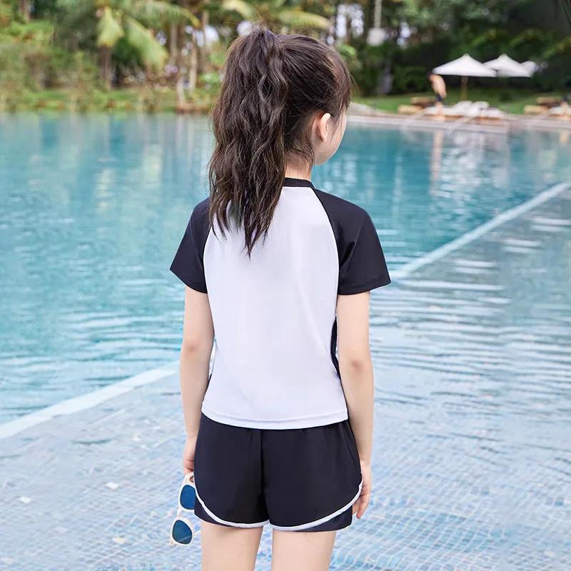Double Couches Shorts Bol Maillots De Bain Deux Pièces Costumes D'été Vêtements De Plage L-6XL Enfan