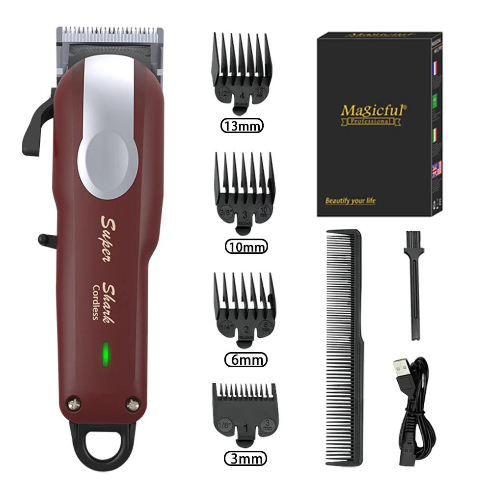 Magicful professionnel tondeuse à cheveux batterie au Lithium USB rechargeable tondeuse LED affichag