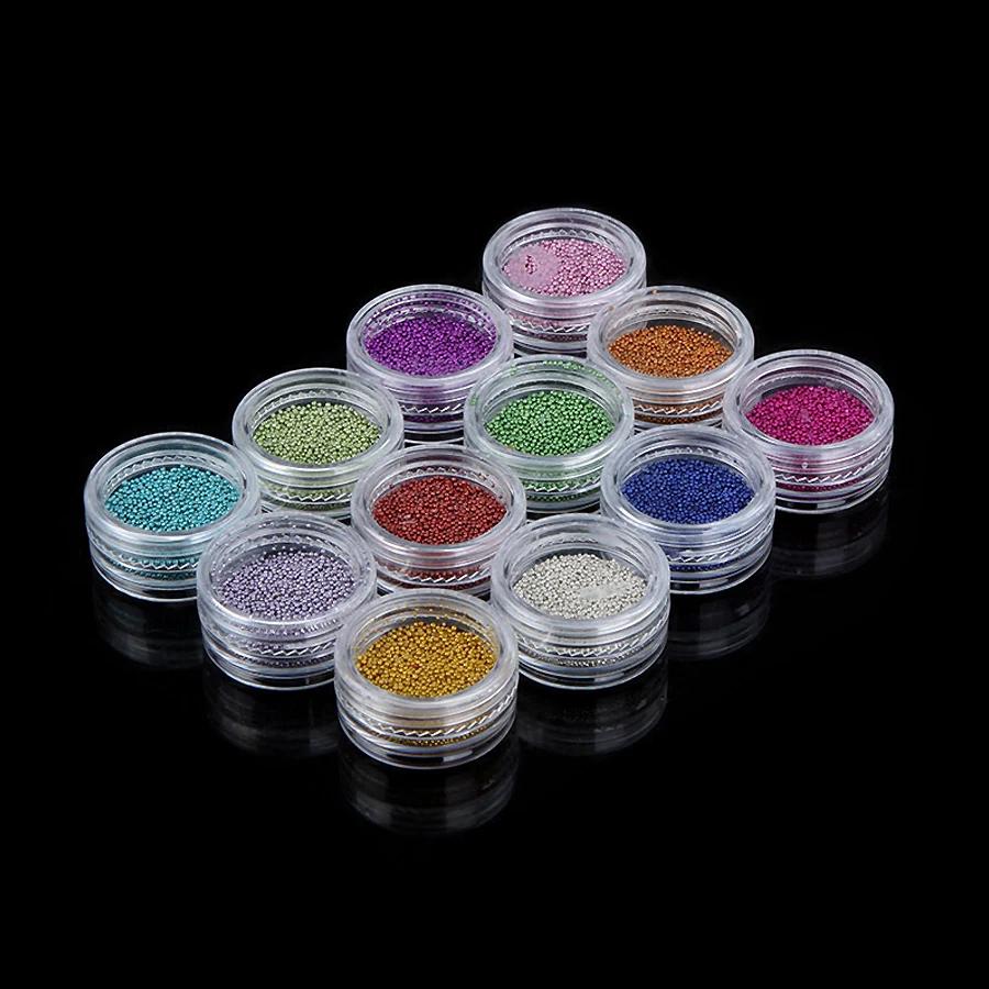 Perles de Caviar pour Nail Art, Micro perles métalliques, embellissement pour Nail Art, décoration d