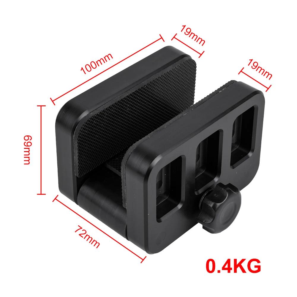 Trépied de tir de chasse, pince de tête de bâton de 65mm de large, support de pince de bipied, suppo