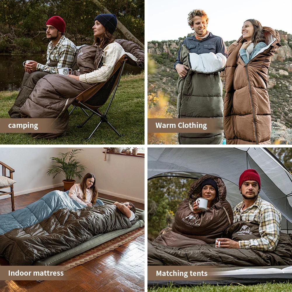 Naturehike – sac de couchage en coton ultraléger, sac de couchage d'hiver léger et étanche pour Camp