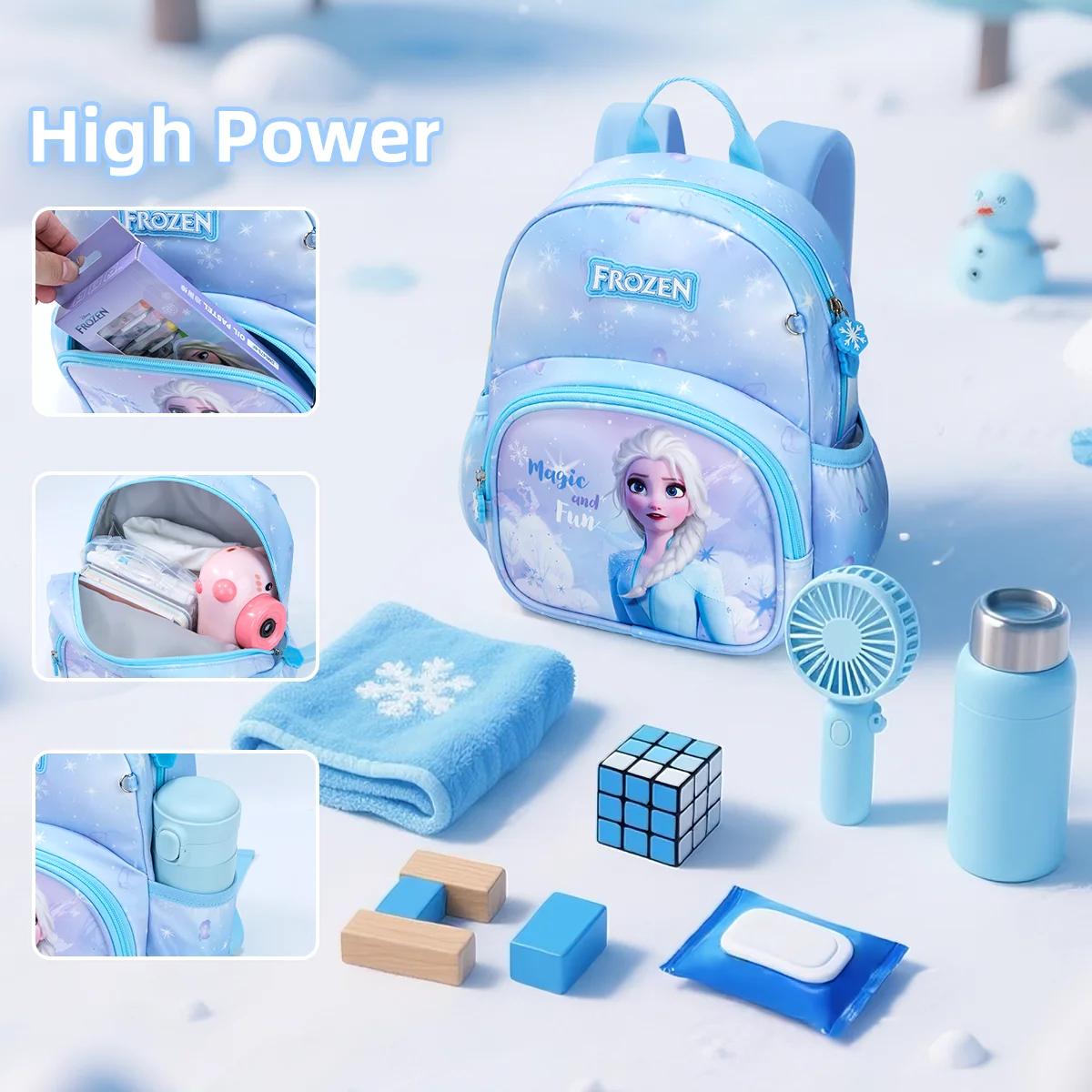 Sac à dos Disney Princess Elsa, Adorable, grande capacité, léger, Ultra-doux, étanche