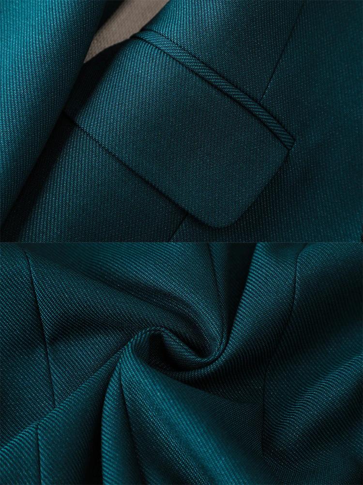 Blazer et pantalon imbibés pour femmes, veste formelle solide, surintendant, vêtements de travail d'