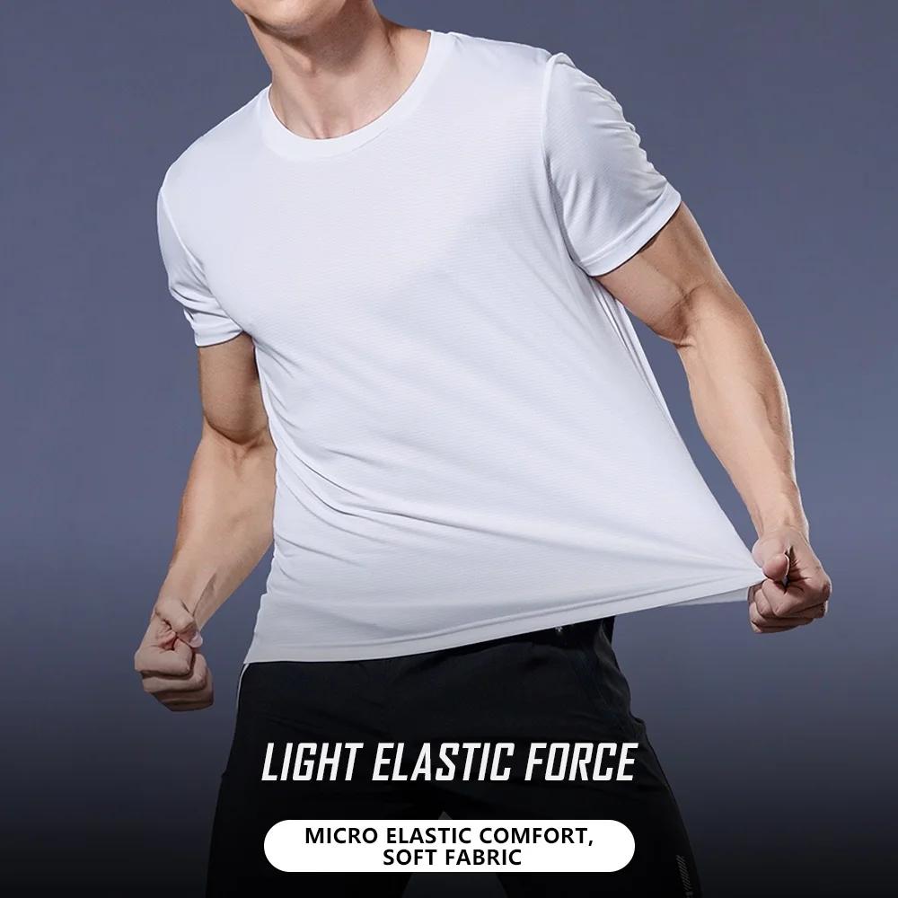 T-shirt sport homme séchage rapide - Col rond pour running et entraînement évacuation humidité