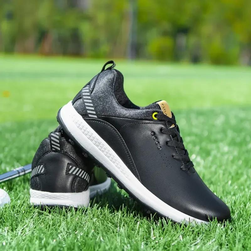Chaussures de golf imperméables coordonnantes pour hommes et femmes, baskets confortables pour golfe
