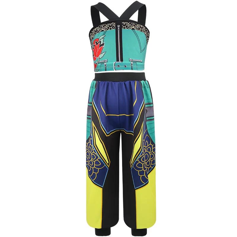 Ensemble de spectacle de danse pour filles, 3 pièces, ensemble de costumes de carnaval Cosplay, ense