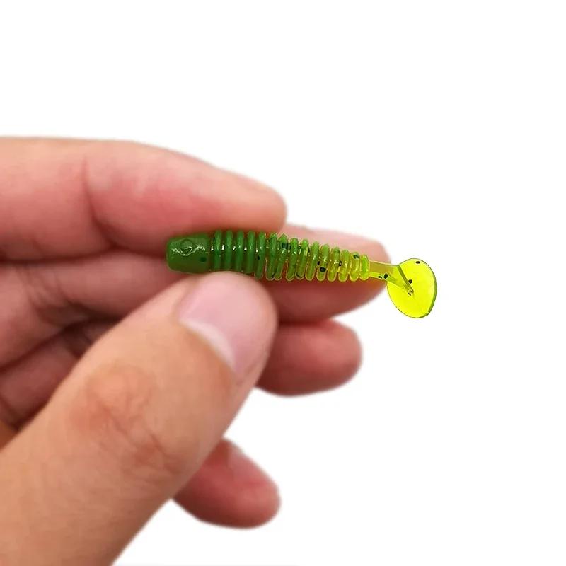 OUTKIT 10 pièces/lot Wobblers mini pêche leurres souples en caoutchouc appâts souples 3.5 cm/4.5 cm