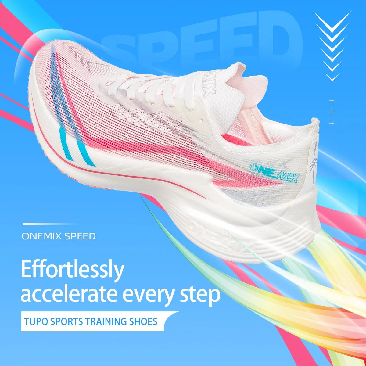 ONEMIX 2026 Tupo Nouvelle Chaussure de Course Marathon à Plaque Carbone Pro Tests Support Stable Amo