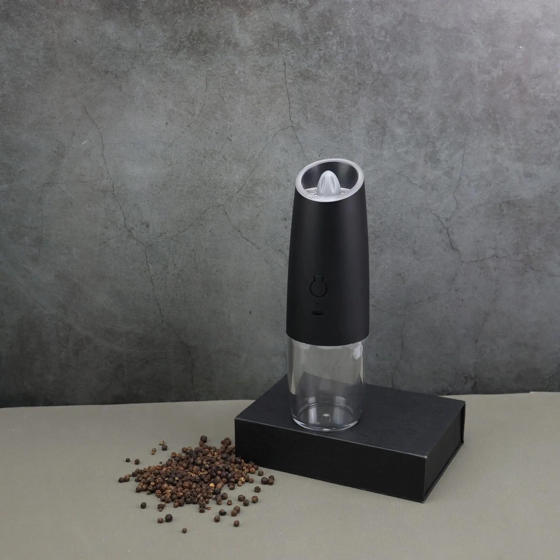 Moulin à poivre électrique 2 pièces, moulin à sel et à poivre, Rechargeable par USB, grossièreté rég