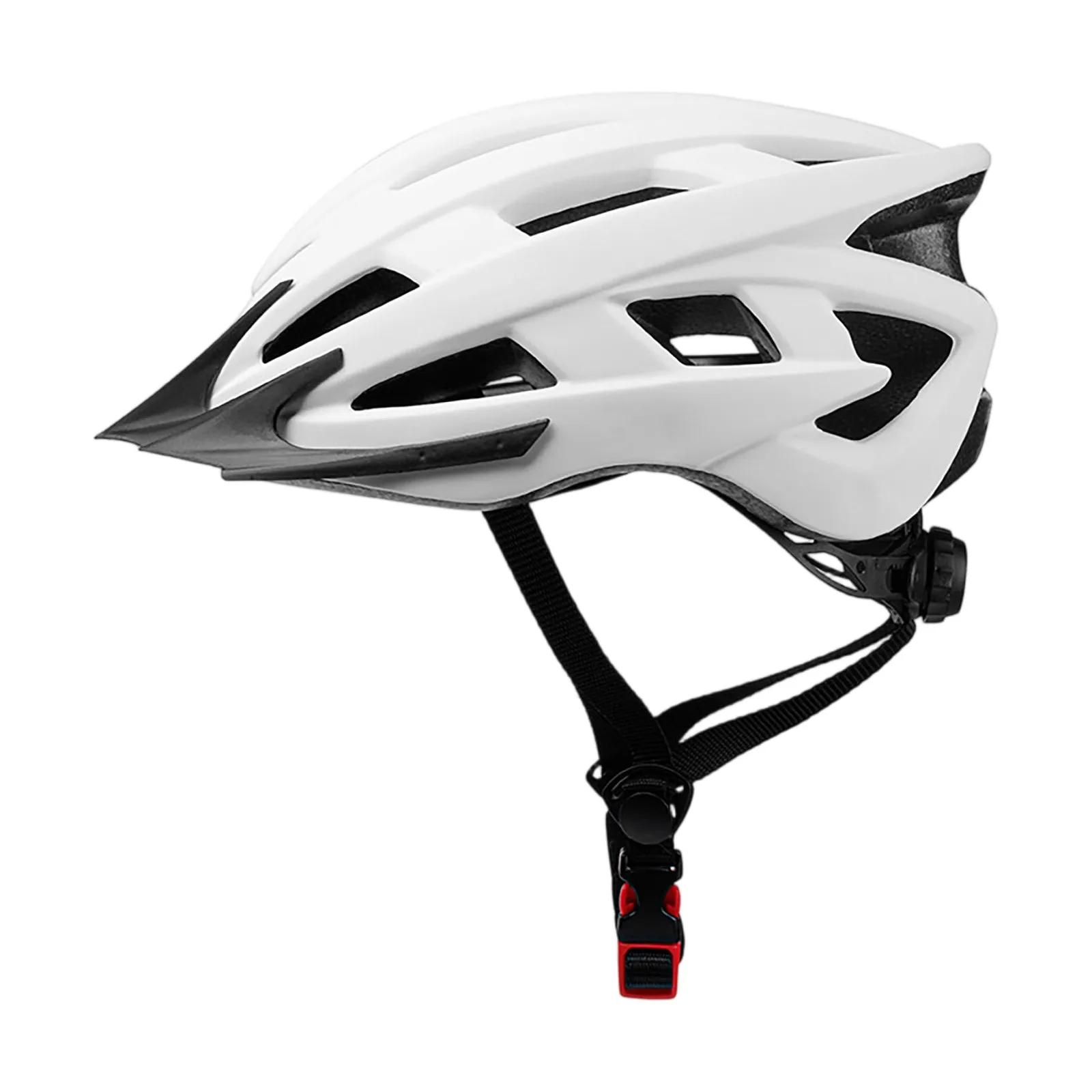 Casque de vélo pour hommes et femmes adultes, taille recommandée 58-62 cm, léger avec sangle latéral