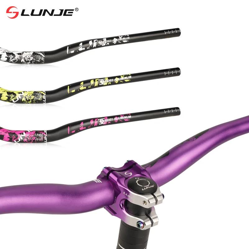 LUNJE guidon 780mm vtt guidon de vélo en alliage d'aluminium 31.8mm vélos de route montagne poignée