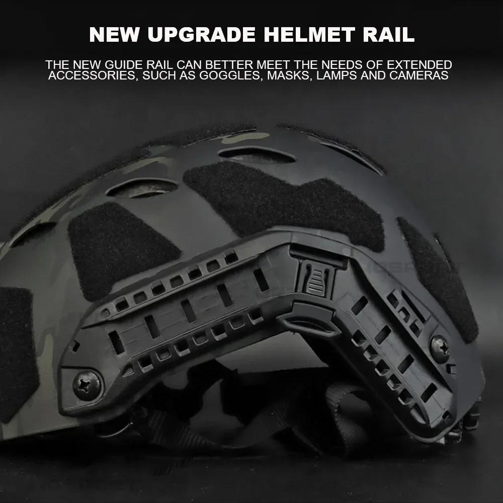 Casque Airsoft tactique rapide léger SF coupe Super haute chasse tir Wargame casque de protection Sp