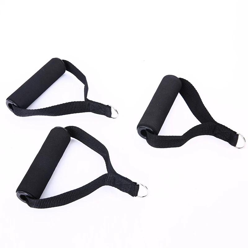 1 paire de poignées de corde de traction, accessoires de Fitness, bande d'exercice, poignée de rally