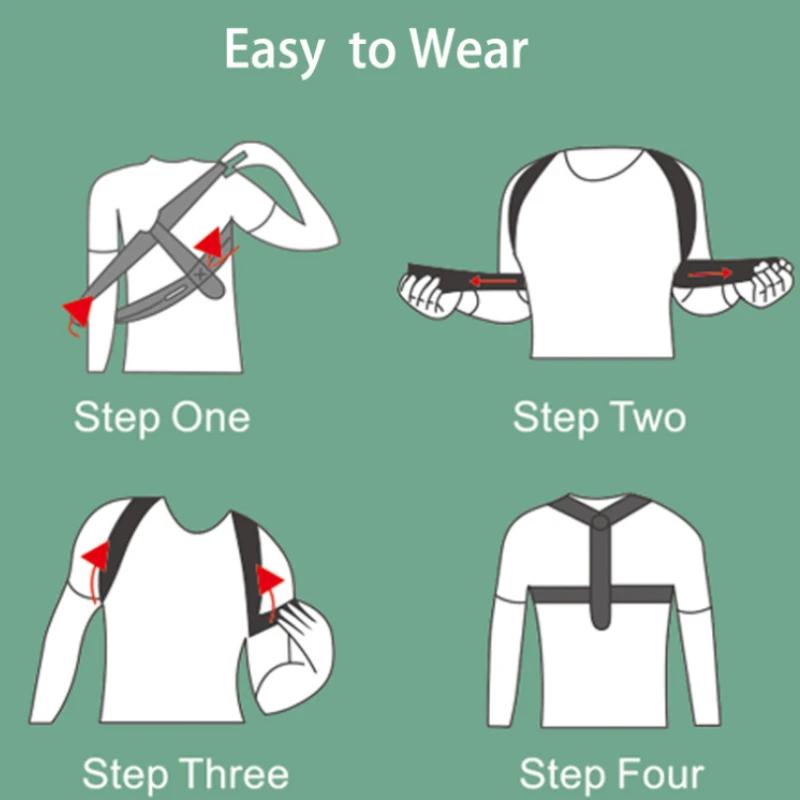 Ceinture de soutien de la clavicule et de la colonne vertébrale, soutien réglable de la posture init