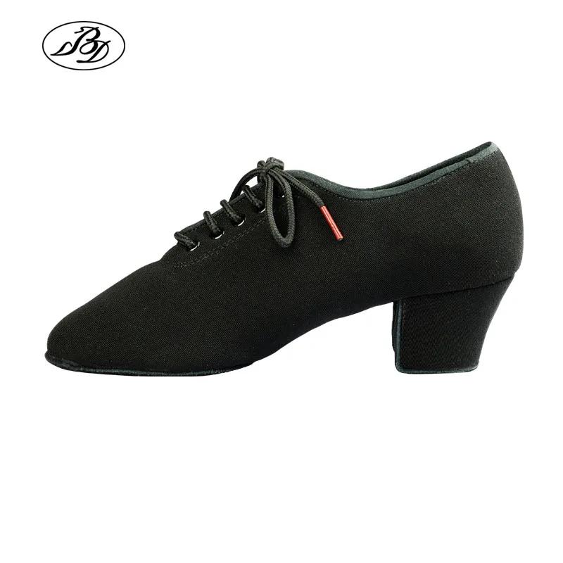 Chaussures de danse latine pour femmes, chaussures d'enseignement pour dames T1b, semelle fendue en