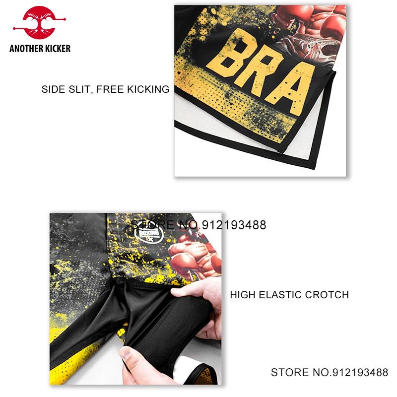 Muay Thai pantalon respirant combat MMA Shorts hommes femmes Junior gymnase Arts martiaux grappin Ki