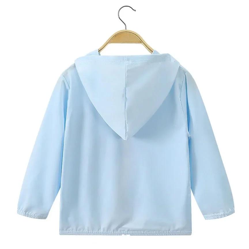 Vêtements d'été pour garçons et filles, Protection solaire UV, veste fine à capuche pour enfants, ch