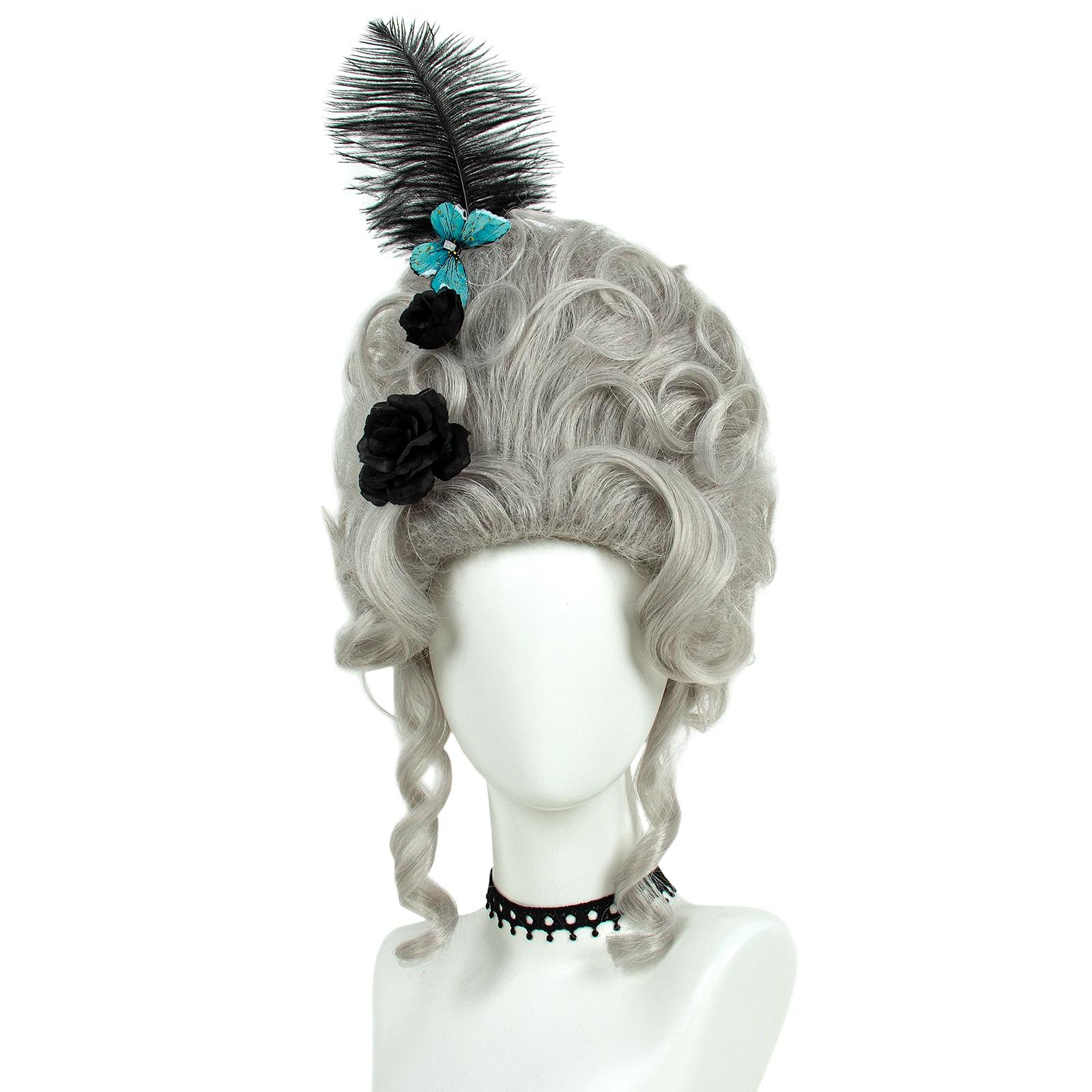 REEWES perruque victorienne pour Costume Rococo Cosplay 18ème siècle perruque cheveux baroques Vinta