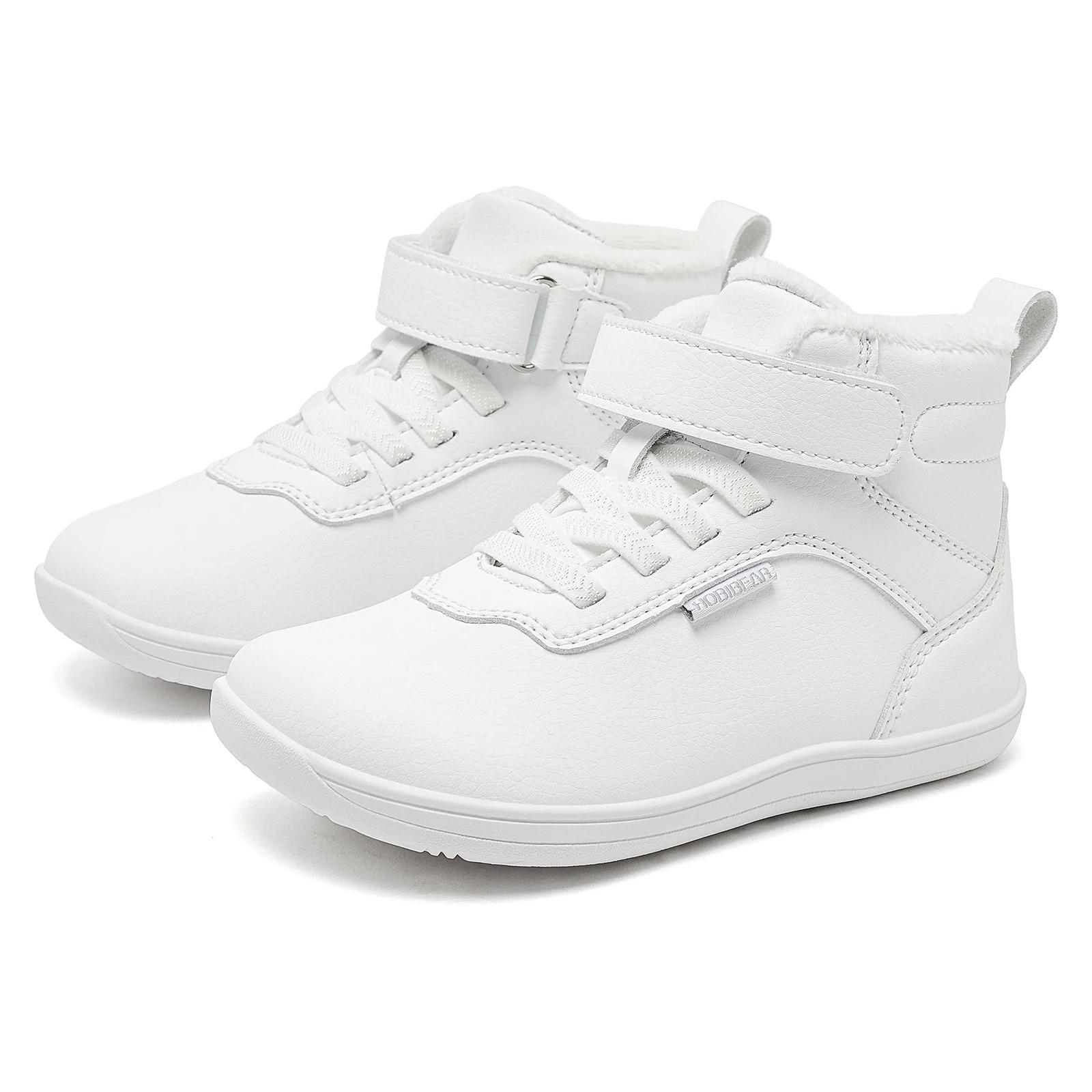 HOBIBEAR enfants hiver pieds nus chaussures petit/grand/enfant large orteil boîte chaude fausse four