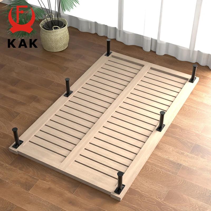 KAK pieds de meubles noirs, Support de poutre de lit réglable, pieds de Table de canapé, remplacemen