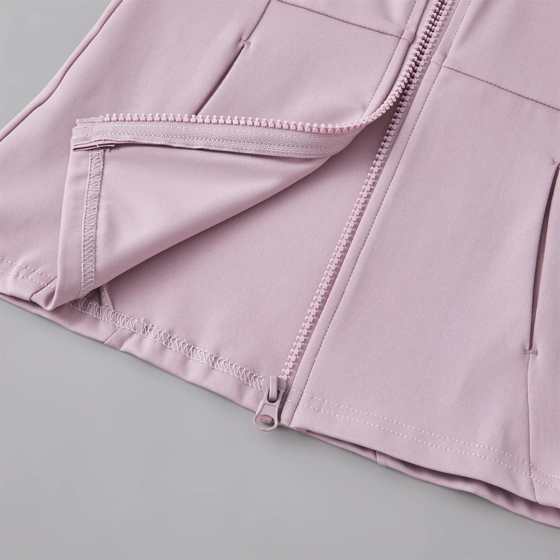 Dessus de Yoga coupe-vent fermeture éclair vestes de course femmes à manches longues course sport sw