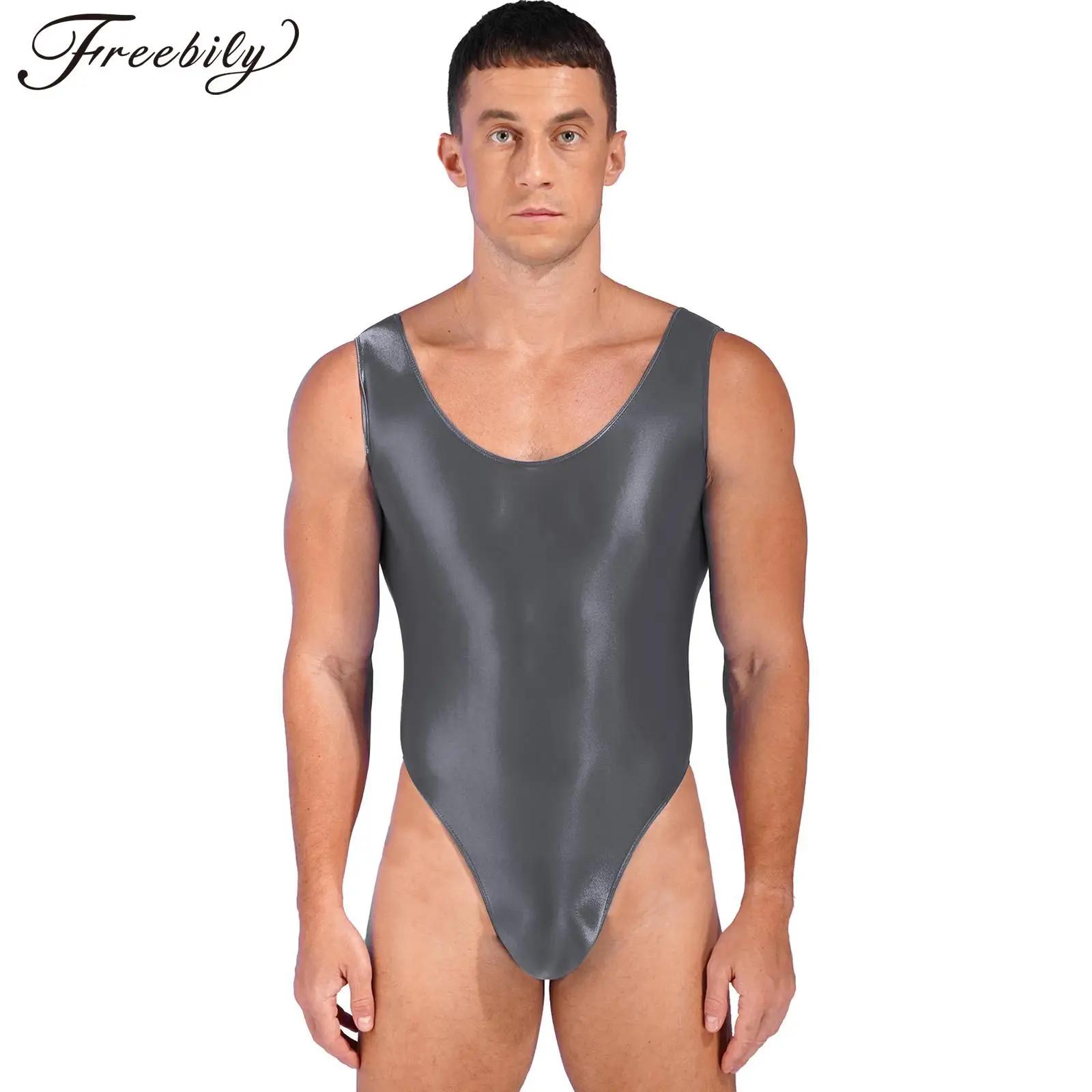 Maillot de bain pour hommes, coupe haute, batterie brillante, sport, entraînement, yoga, danse, pisc