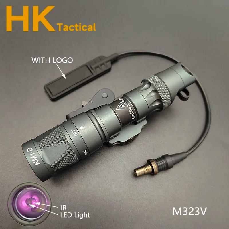 Lampe tactique pour armes M600 M622V M323V, illuminateur IR et lampe torche LED blanche avec base à