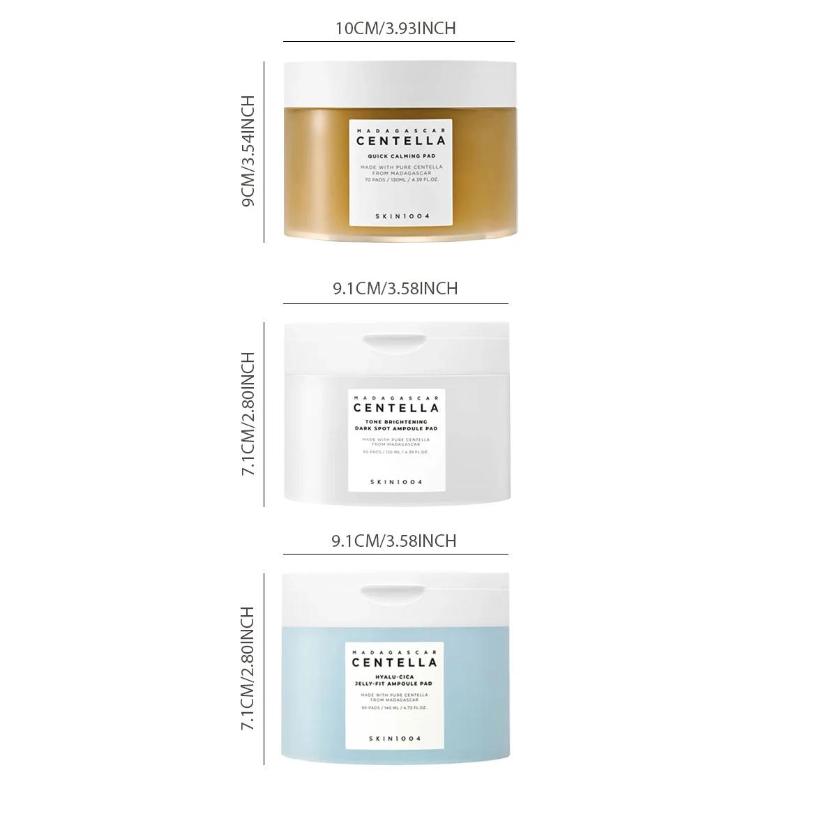 SKIN1004 MADAGASCAR CENTELLA PAD, Essence infusée Texture de coussin, pour un éclat radieux, mai