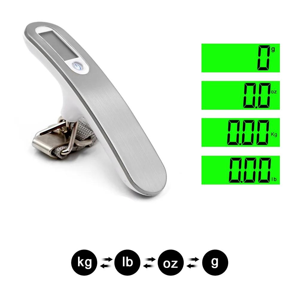 Balance à bagages numérique LCD, 50kg X 10g, balance électronique portable, balance de poids, valise