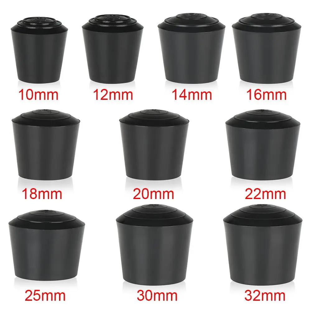 Couvre-pieds ronds noirs en caoutchouc PVC pour meubles, protection de l'environnement, table et cha