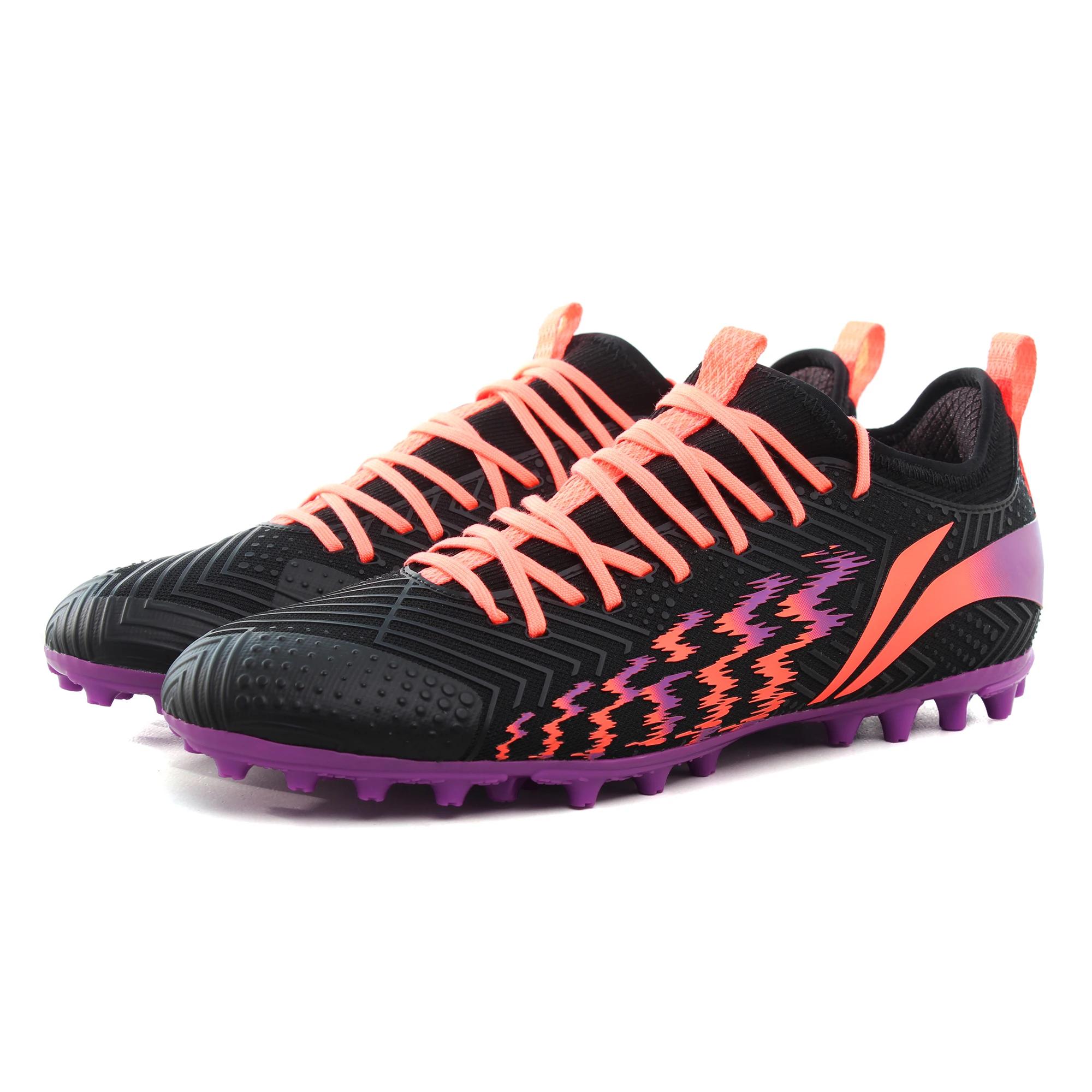 Li-ning chaussures de Football pour hommes AG sol respirant anti-dérapant Sport chaussures de Footba