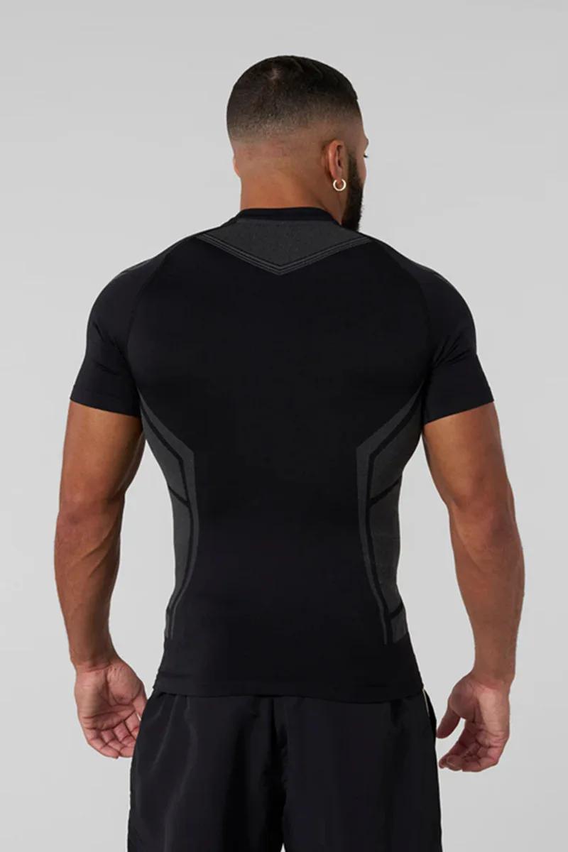 2025Men chemises de Compression à manches courtes séchage rapide Fitness cyclisme course T-Shirt ent