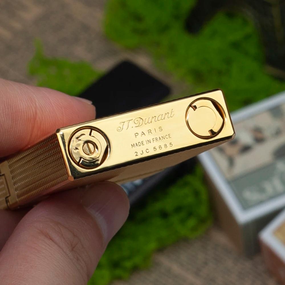 JT Dunant-Briquet à gaz butane Ping Sound, gadgets de fumée gravés classiques, accessoire de cigare