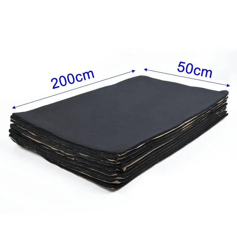 Capot insonorisant d'isolation de voiture, 200x50cm, 10mm d'épaisseur, mousse à cellules fermées, ac