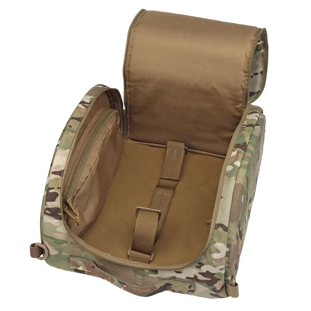 Sac de casque tactique grande capacité chasse Airsoft sac de rangement de casque rapide portable en