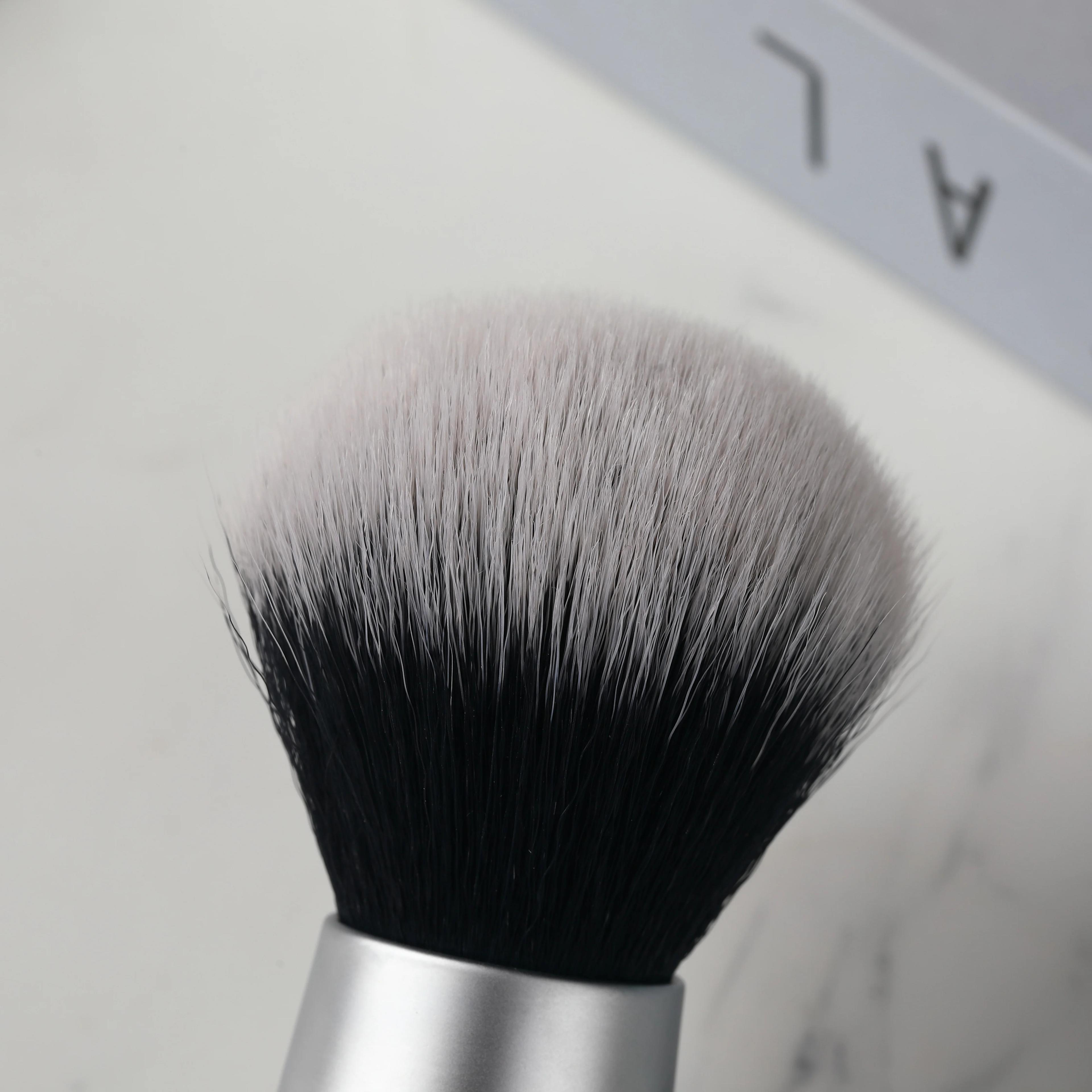 YAQI – brosse de rasage pour hommes, poils synthétiques, poignée en métal lourd, pour smoking, nœud