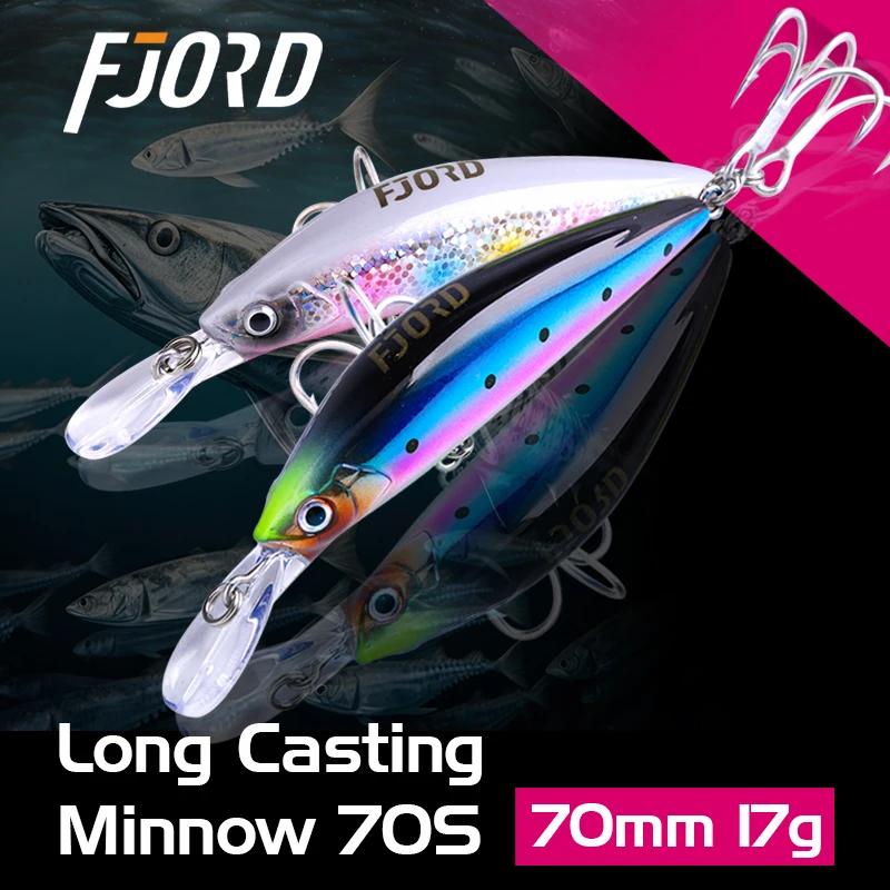 FJORD 70mm 17g vairon coulant lourd 11 couleurs pour choisir Laser dur appât artificiel en plastique