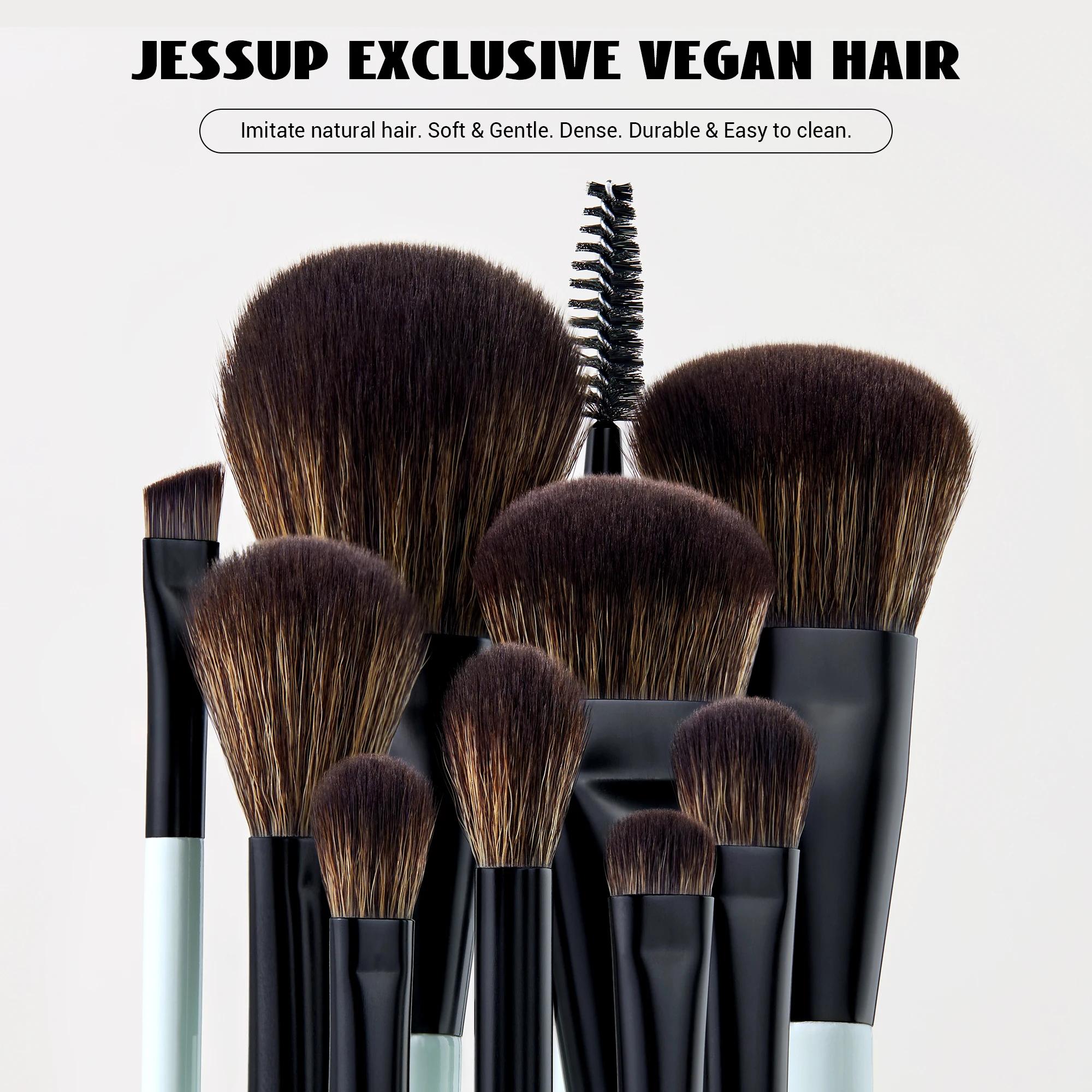Jessup ensemble de pinceaux de maquillage pinceaux de maquillage Double face fond de teint Contour B