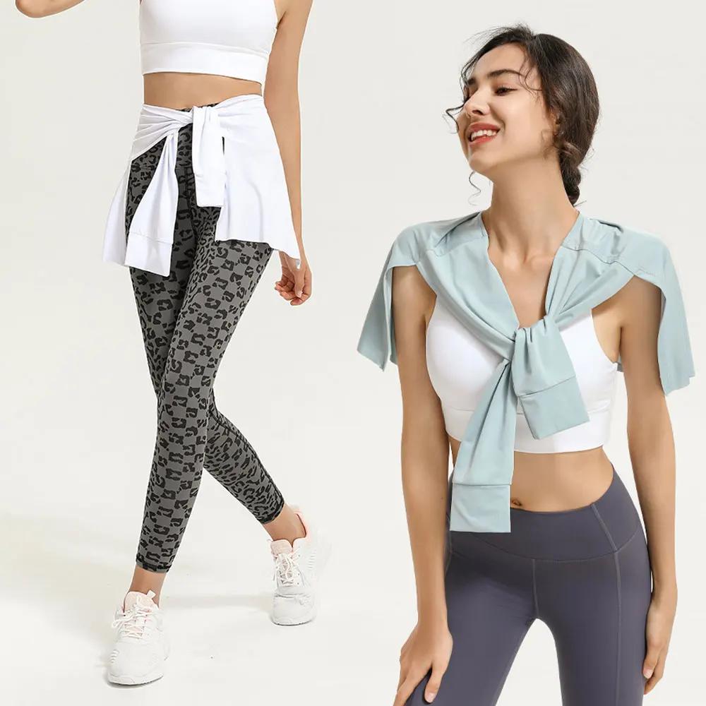 Jupe de gymnastique enveloppante femme - Couvre-fesses pour fitness, danse et yoga - Courte et pratique