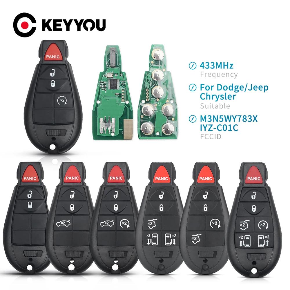 KEYYOU pour Chrysler ville et pays Jeep Grand Cherokee pour Dodge calibre Journey M3N5WY783X IYZ-C01