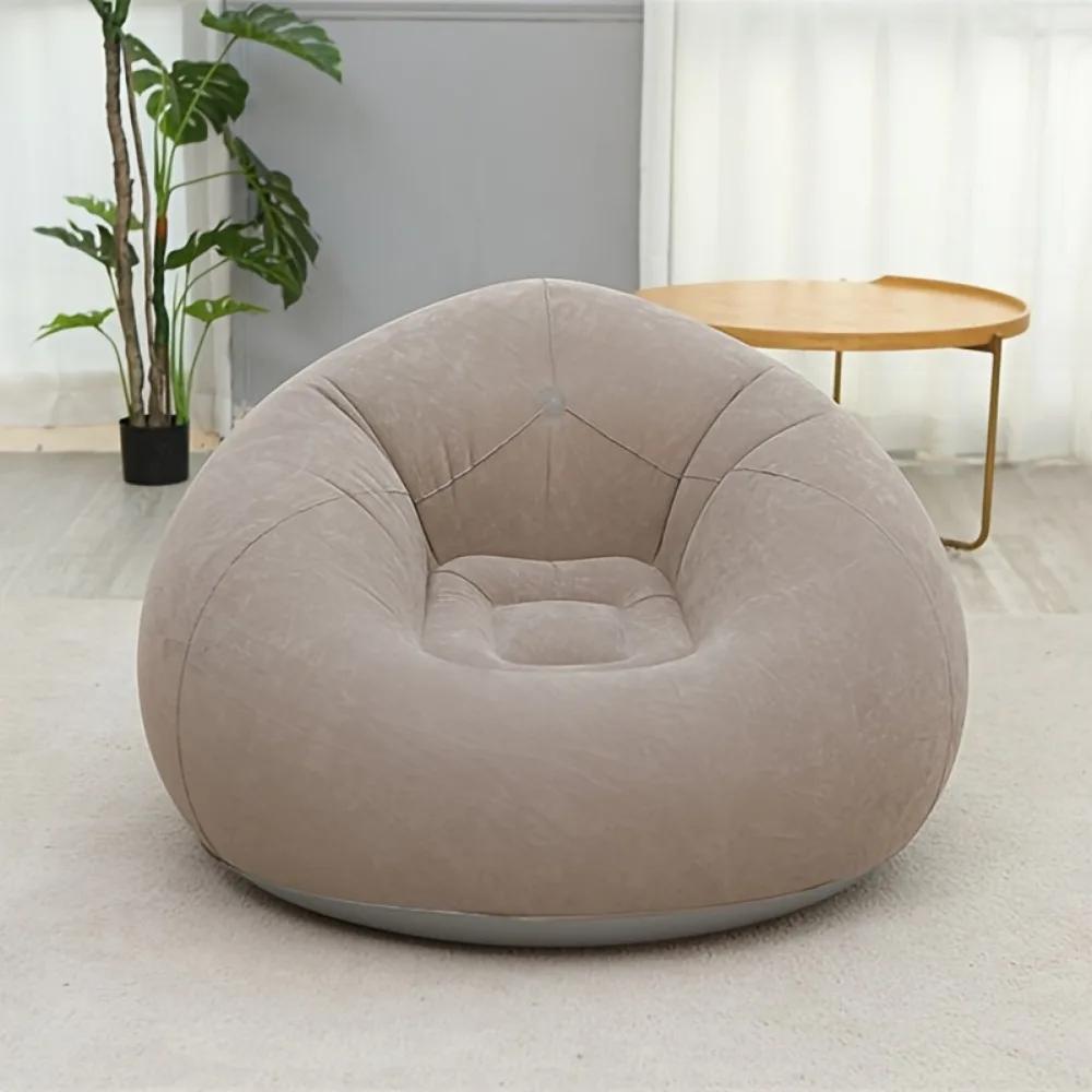 Canapé gonflable floqué, chaise longue gonflable portable et pliable pour la maison, le bureau, la s