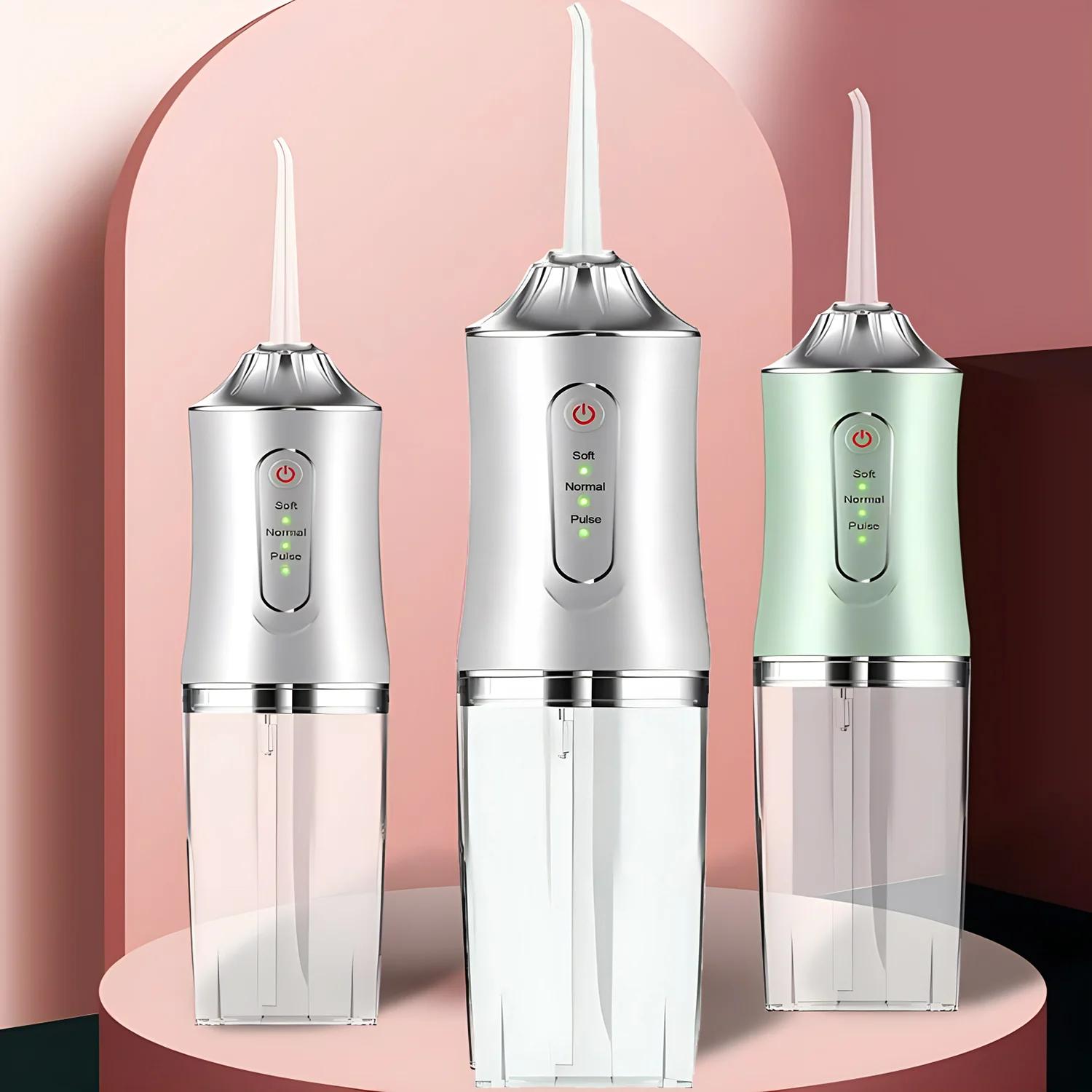 Irrigateur buccal portable, machine à laver la bouche, fil dentaire, jet d'eau aste USB, cure-dents,