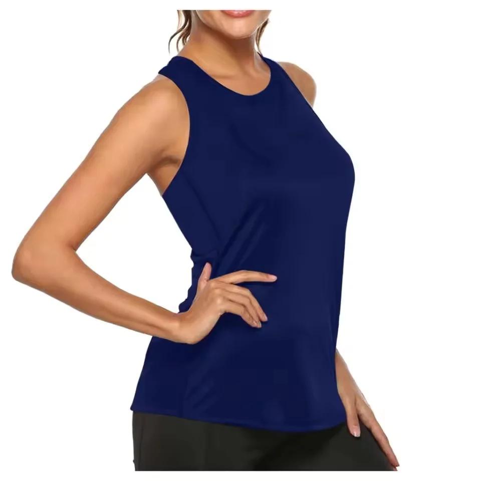 Débardeur femme dos nageur - Haut sport sans manches séchage rapide yoga fitness running