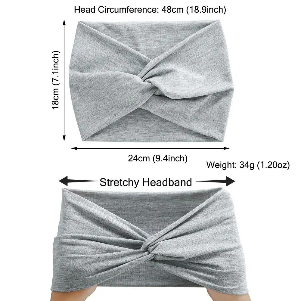 Bandeaux de cheveux de yoga pour femmes, Turban d'entraînement, Bandeau de sauna, Optique torsadée,
