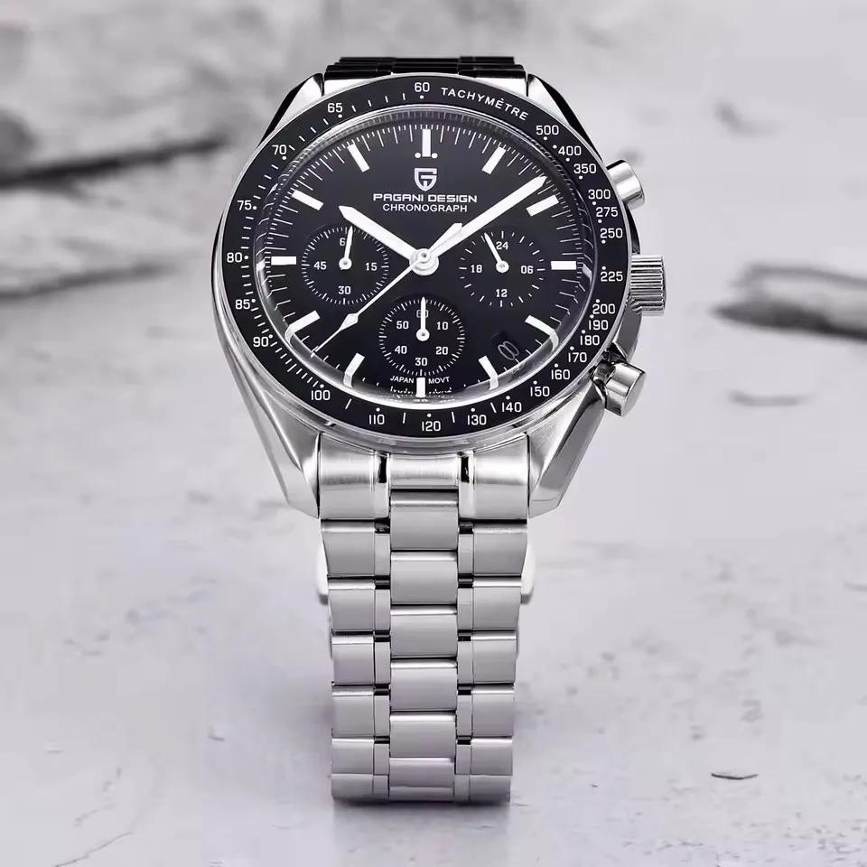 Montre pour homme PAGANI DESIGN 500, chronographe sportif à cadran circulaire, mouvement japonais, s